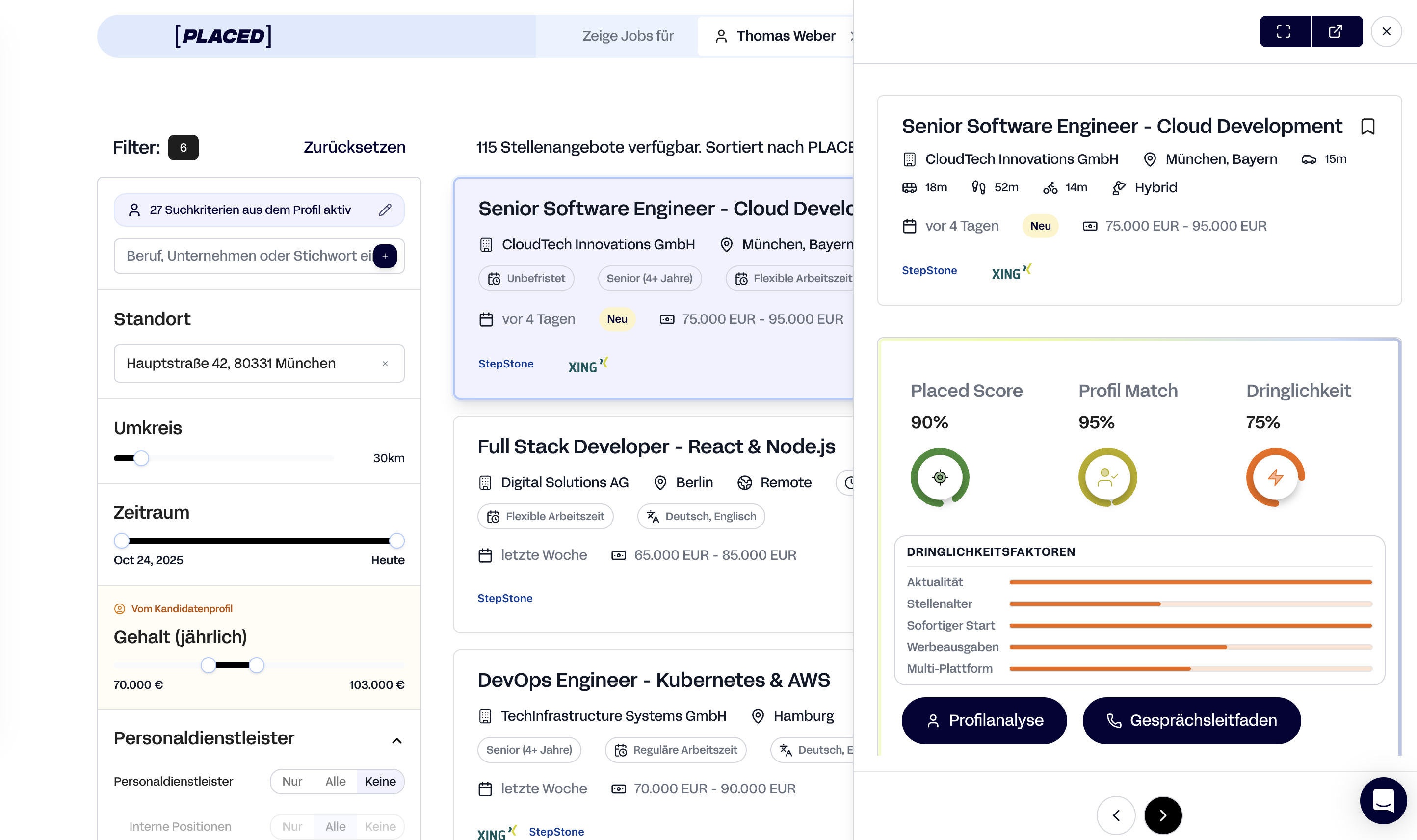Relevante Stellen finden